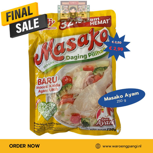 Promo!!! Masako - Bumbu ekstrak rasa ayam / kippenbouillon 250gr