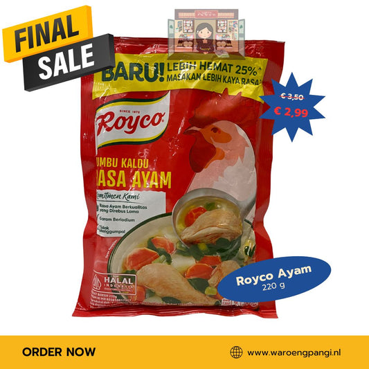 Promo!!! Royco - Bumbu Kaldu rasa ayam / Kippenbouillon 220gr