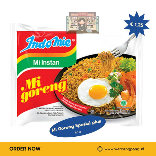 Indomie - Mi Instan Goreng Plus Special / Gebakken Noedels Plus Special 85gr