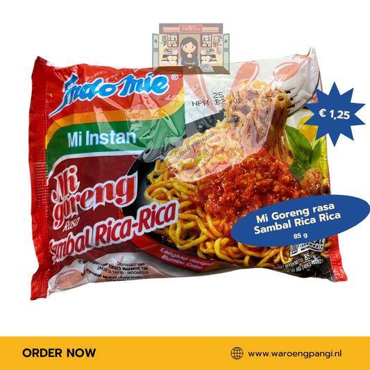 Indomie - Mi Instant Goreng rasa Sambal Rica Rica / Gebakken noedels met Sambal Rica Rica-smaak 85gr