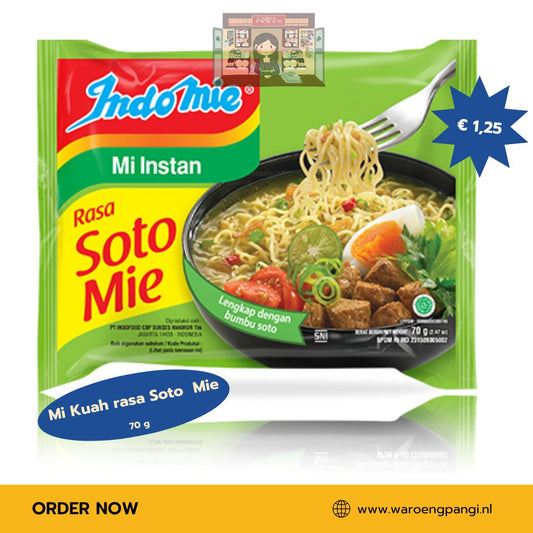 Indomie - Mi Instant rasa Soto Mie / Instantnoedels met Soto Mie-smaak 70gr