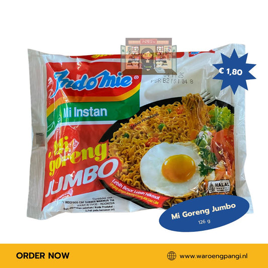 Indomie - Mi Instant Goreng Jumbo / Gebakken noedels Jumbo 129gr