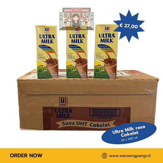 Ultra - Milk rasa Cokelat / Melk met chocoladesmaak 24 x 200ml