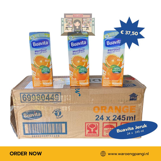 Unilever - Buavita Jeruk / Buavita Sinaasappelsap 24 x 245ml