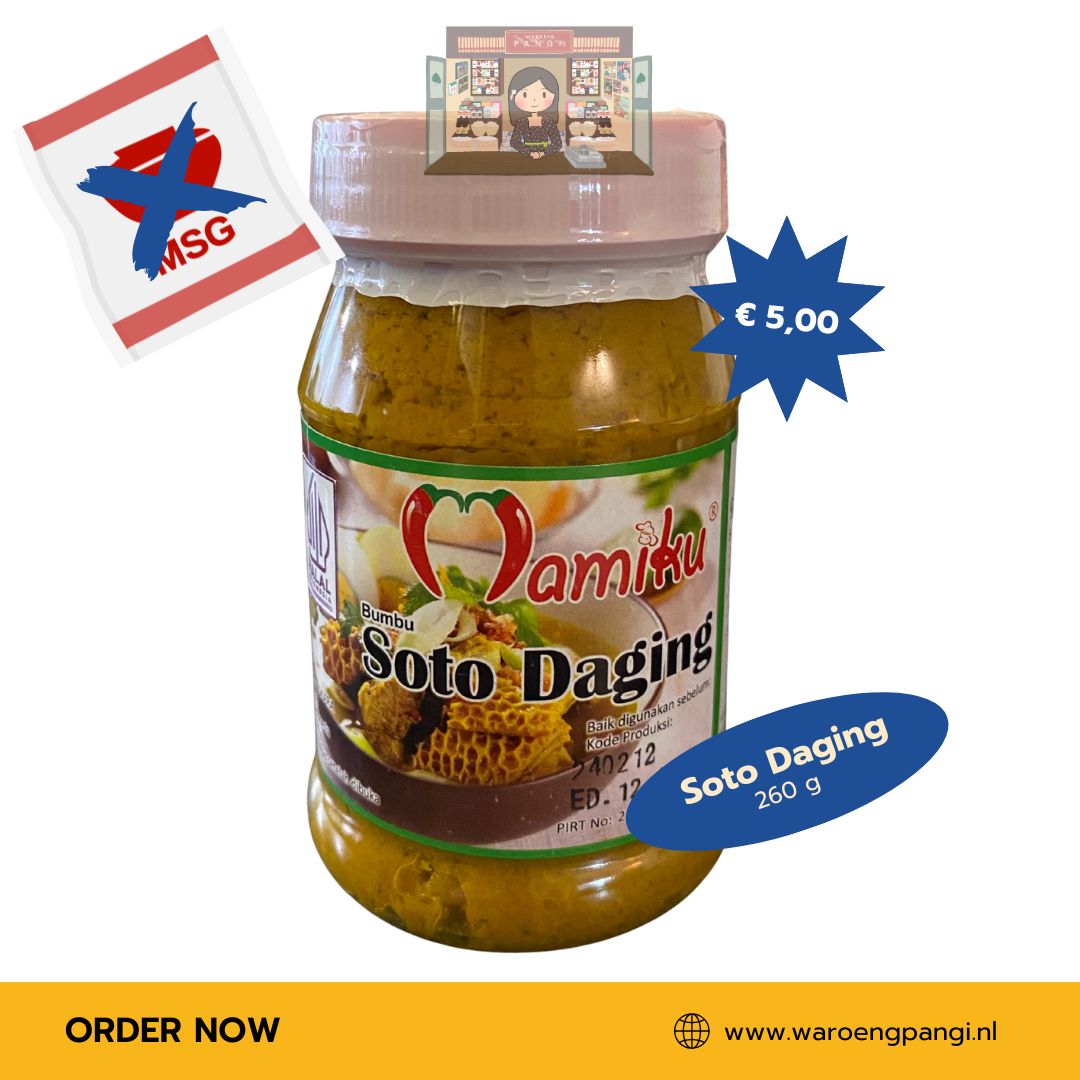 Mamiku - Bumbu Soto Daging / Rundersoep - kruidenpasta 260gr