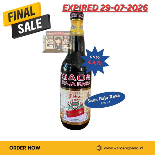 Promo!!! Kenarie - Saos Raja Rasa / Zoute Sojasaus 600ml Expired 29-07-2026