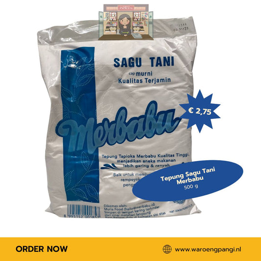 Sagu Tani - Tepung Tapioka Merbabu / Tapiocameel 0,5kg