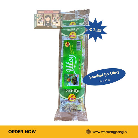 Uleg - Sambal Ijo 10 x 18 gr
