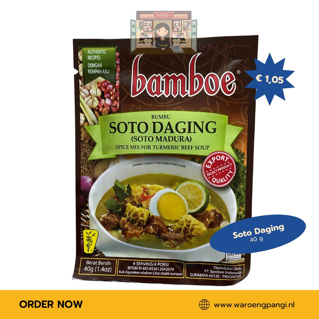Bamboe - Soto Daging / Kruidenpasta voor vleessoep 40gr