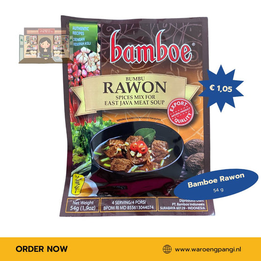 Bamboe - Rawon / Kruidenpasta voor Rawon 54gr