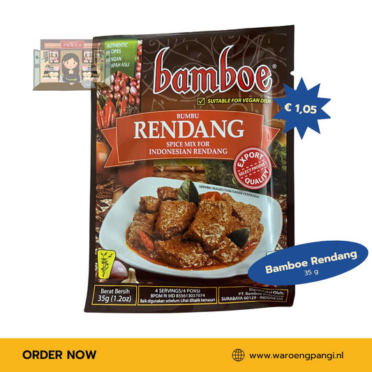 Bamboe - Rendang / Kruidenpasta voor Rendang 35gr