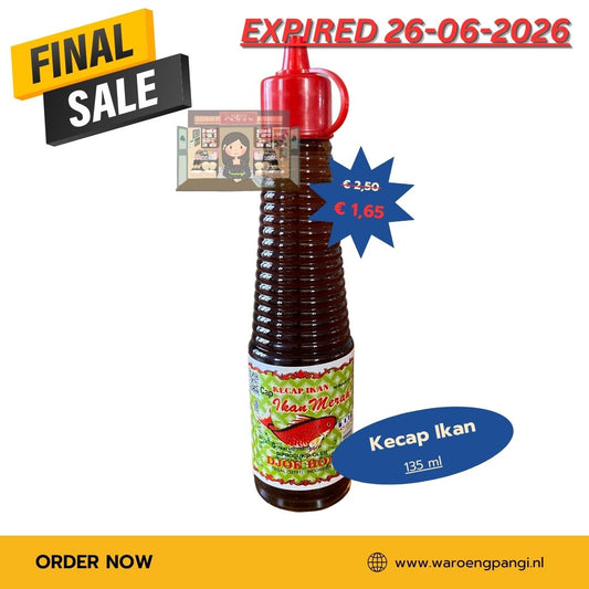 Promo!!! Ikan Merah - Kecap Ikan / Vissaus 135ml Expired 21-06-2026