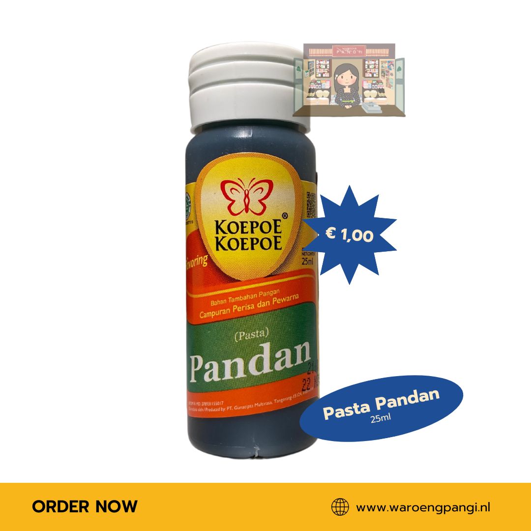 Koepoe Koepoe - Pandan pasta / Pandanpasta 25ml