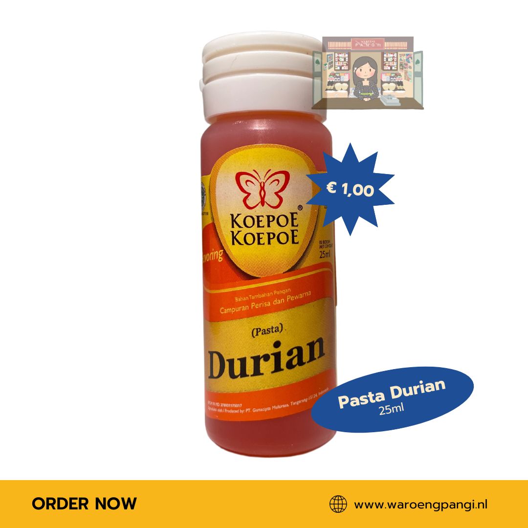 Koepoe Koepoe - Durian pasta / Durianpasta 25ml