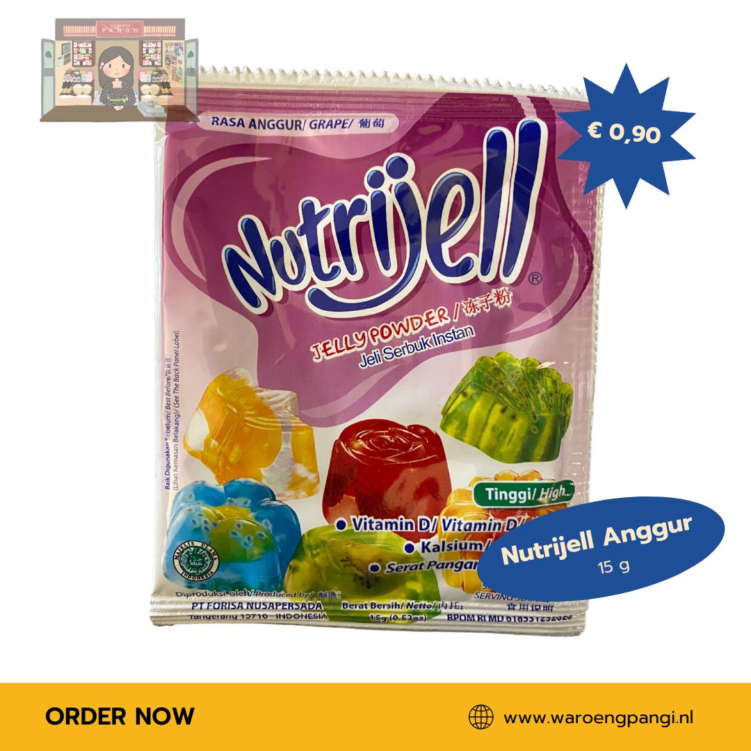 Nutrijell - Rasa Anggur / Jelly Poeder met druivensmaak 15gr