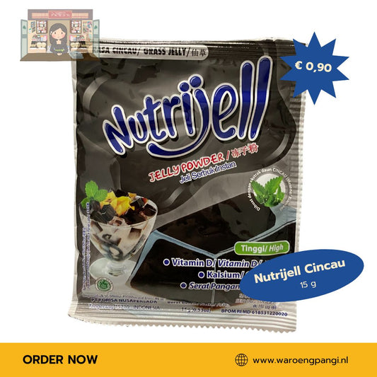 Nutrijell - Rasa Cincau / Jelly Poeder met Grass Jelly-smaak 15gr