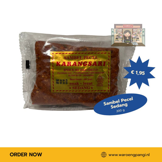 Karangsari - Sambel Pecel Sedang  / Pindasaus mild 200 gram