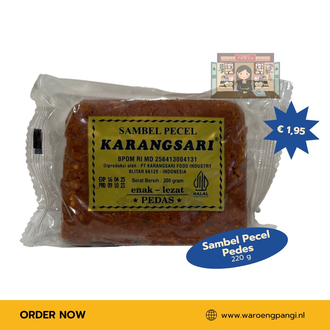 Karangsari - Sambel Pecel Pedas  / Pindasaus Pittig 200 gram