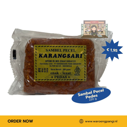 Karangsari - Sambel Pecel Pedas  / Pindasaus Pittig 200 gram
