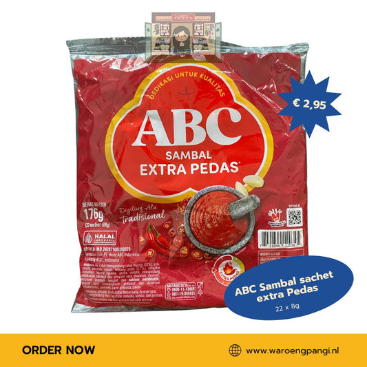 ABC - Sambal Extra Pedas/ Extra Hot Chili Sauce (22x8gr)