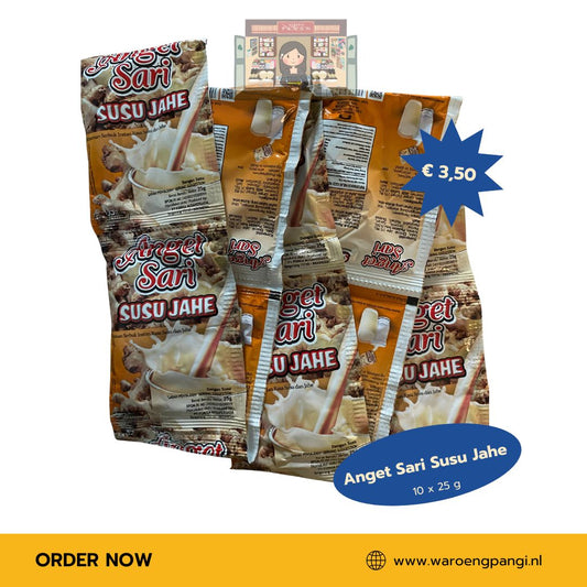 Anget Sari - Susu Jahe / Traditionele Indonesische gembermelk 10 x 25gr