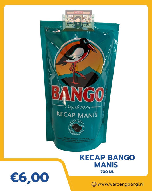 Bango Kecap Manis Refill / Zoete Sojasaus Navulverpakking  720 ml