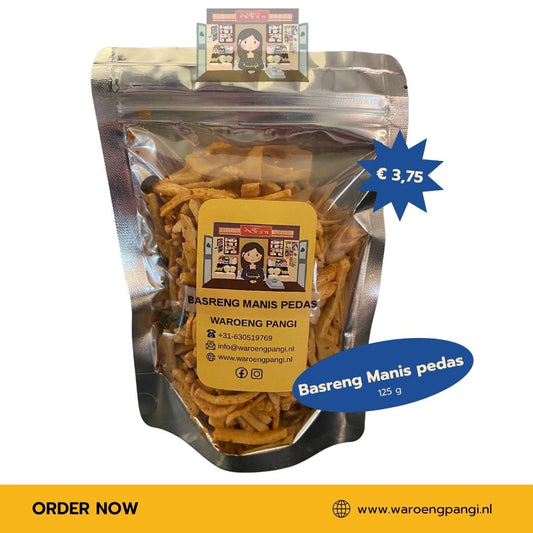 Waroeng Pangi - Basreng Manis Pedas / Gebakken Visballetjes met zoet-pittige smaak 125gr