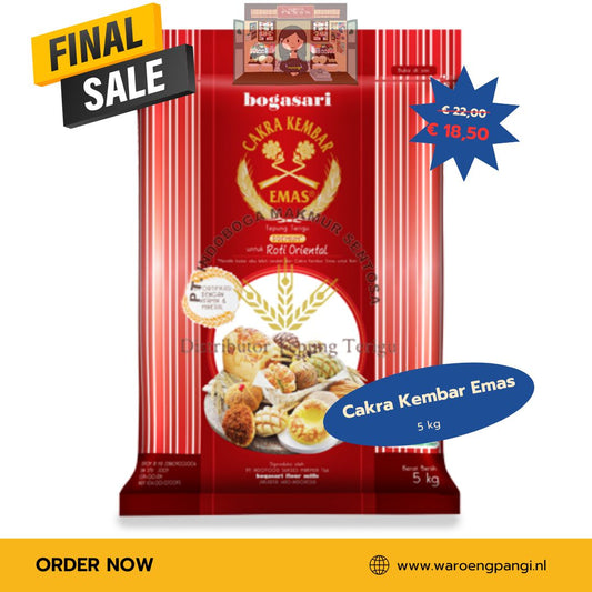 Promo!!! Bogasari - Cakra Kembar Emas / Tarwemeel 5kg