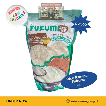 Fukumi - Beras Porang / Konjacrijst 1 kg (Dieetrijst)