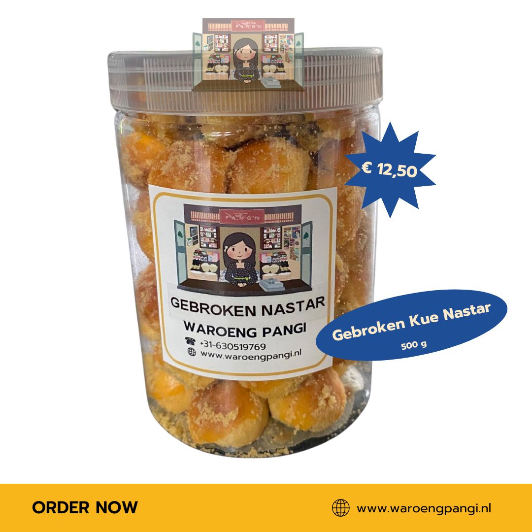 Waroeng Pangi - Kue kering Nastar agak hancur / Gebroken Nastarkoekjes ± 515gr