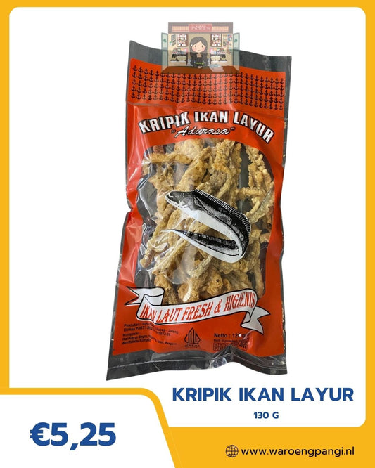 Waroeng Pangi - Kripik Ikan Layur / Chips van lintvis 130gr