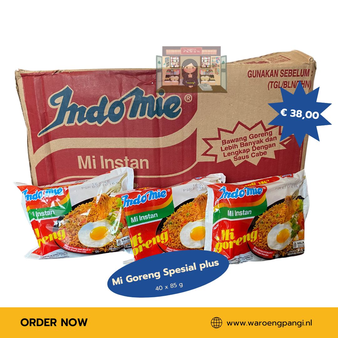 Indomie - Mi Instan Goreng Plus Special / Gebakken Noedels Plus Special 40 x 85gr