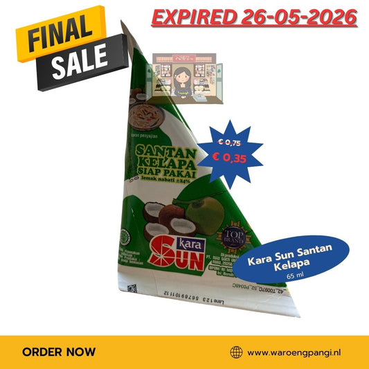 Promo!!! Kara Sun - Santan (krim) Kelapa / Kokoscrème 65ml Expired 26-05-2026