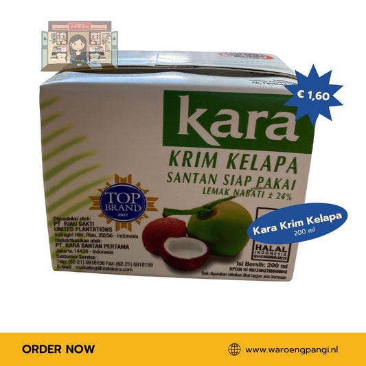 Kara Sun - Santan (Krim) Kelapa / Kokoscrème 200ml