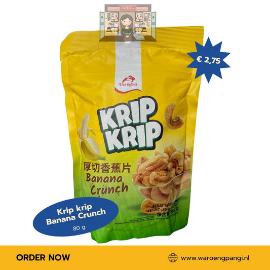 Dua kelinci - Krip Krip Banana crunch 80gr