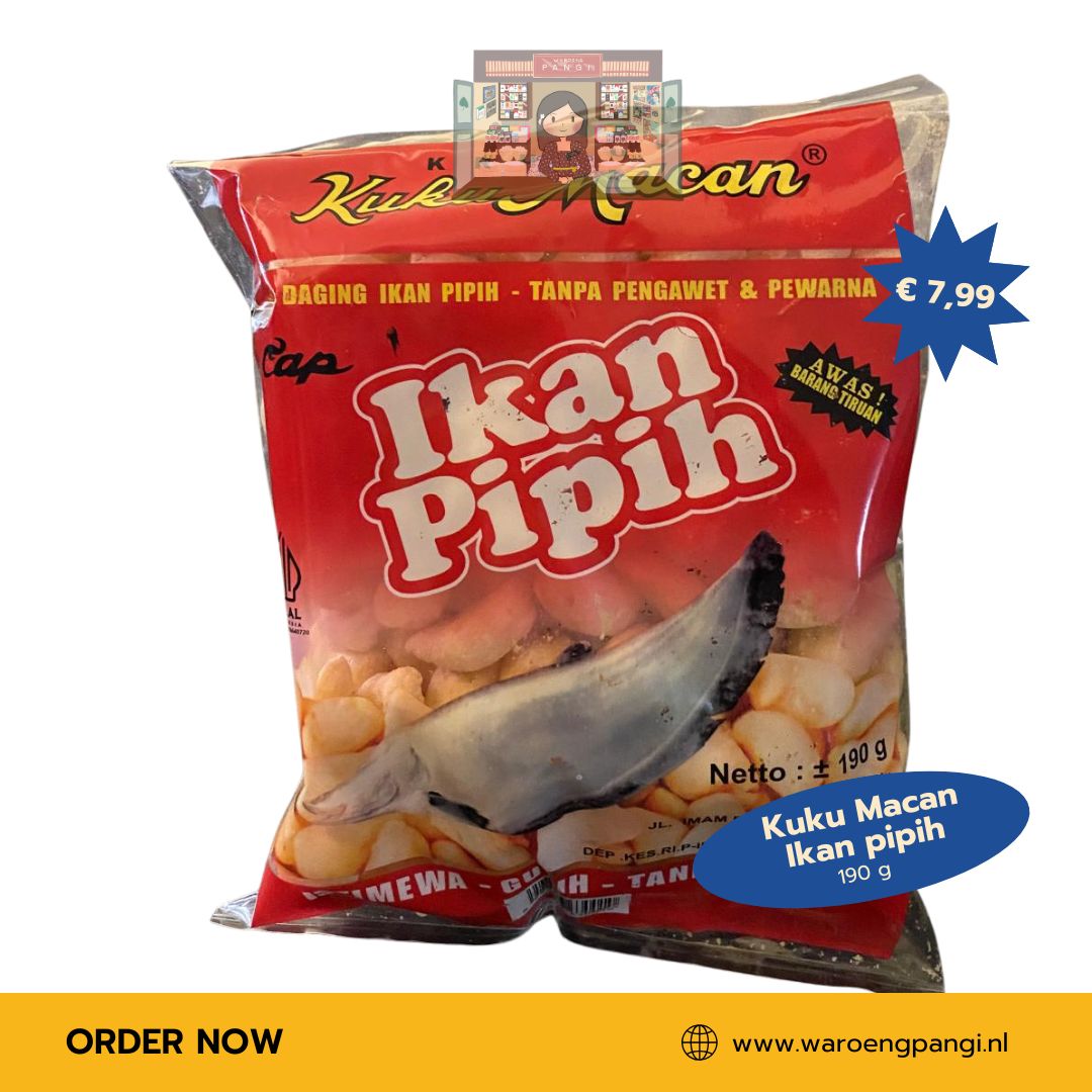 Harmas - Kuku Macan Krupuk Ikan Pipih / Knapperige kroepoek van platvis 190gr