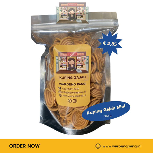 Waroeng Pangi - Kuping Gajah Mini / Olifantoortjes Koekjes 100gr