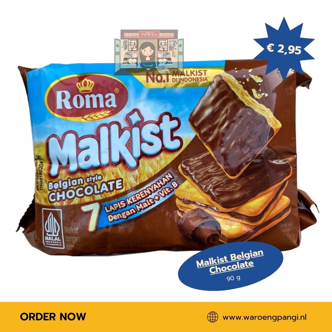 Roma - Malkist Belgian Chocolate 90gr
