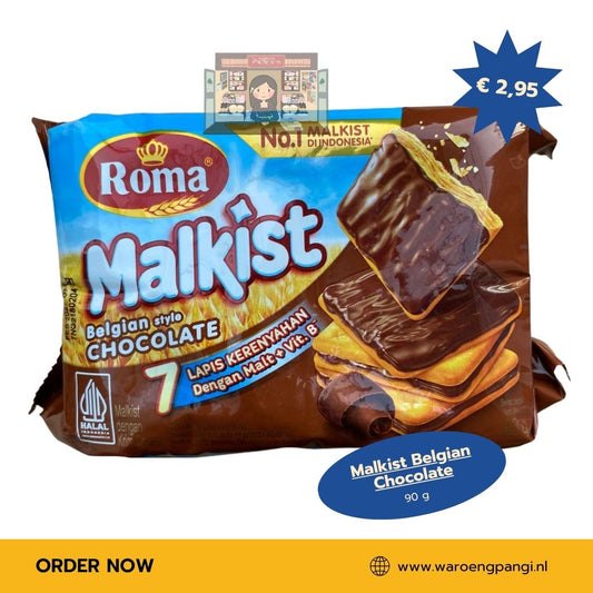 Roma - Malkist Belgian Chocolate 90gr