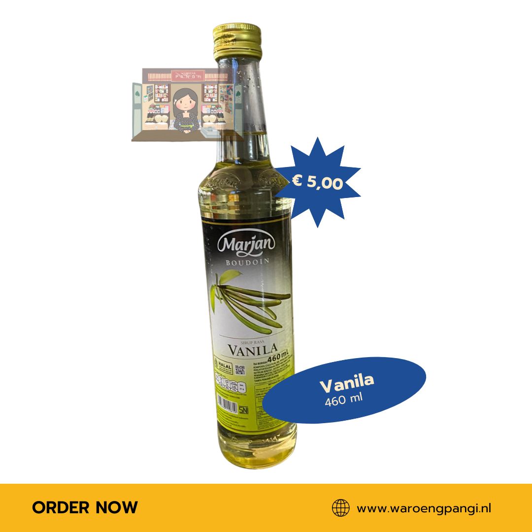 Marjan - Sirup Rasa Vanila / Vanillesiroop 460ml