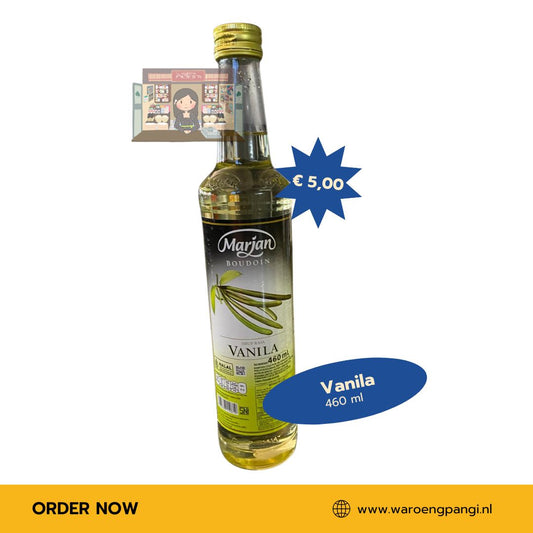 Marjan - Sirup Rasa Vanila / Vanillesiroop 460ml
