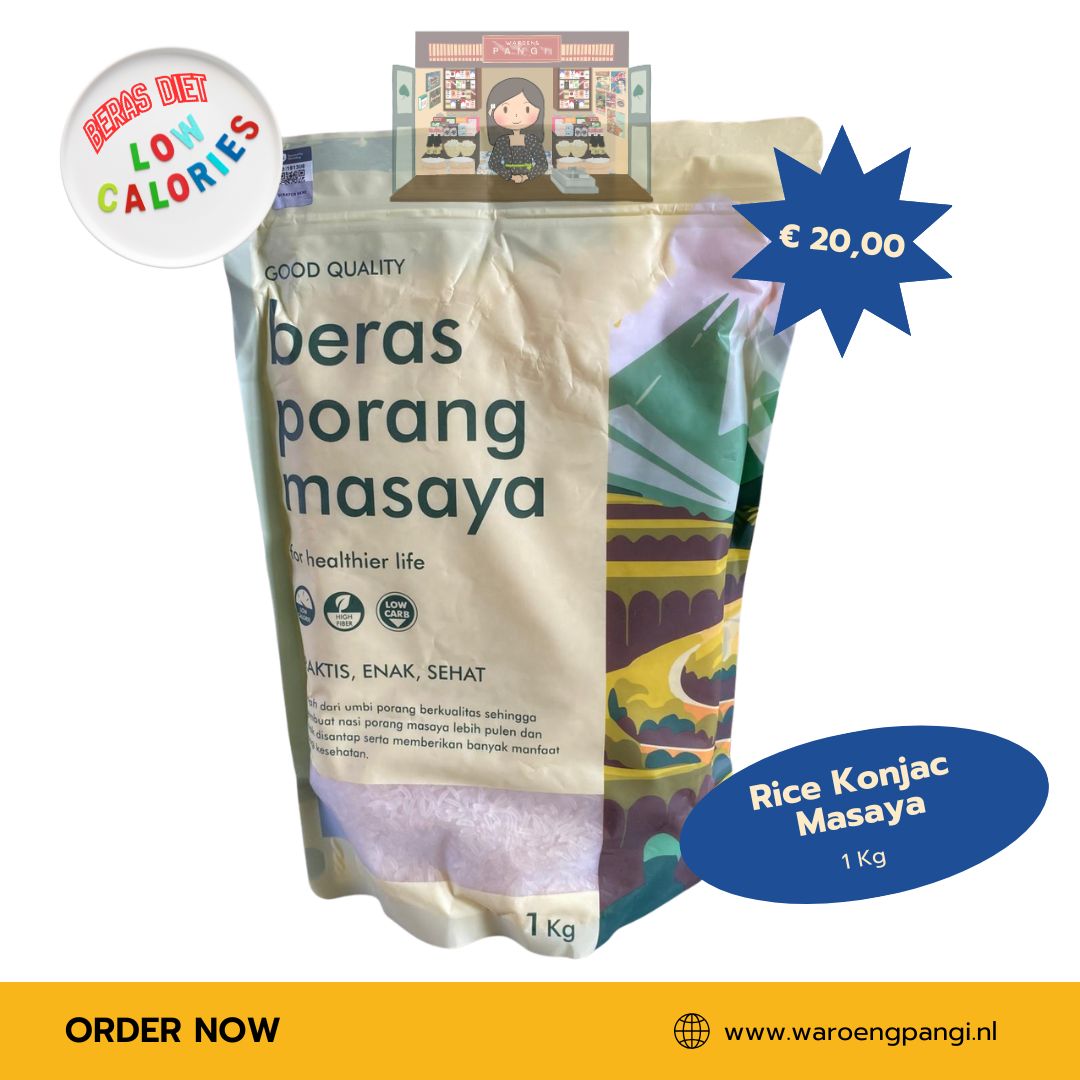 Masaya - Beras Porang / Konjacrijst 1 kg (Dieetrijst)