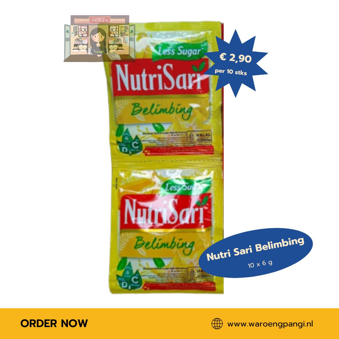 Nutrisari - Belimbing / Instant drankmix met Stervrucht-smaak 10 x 6gr