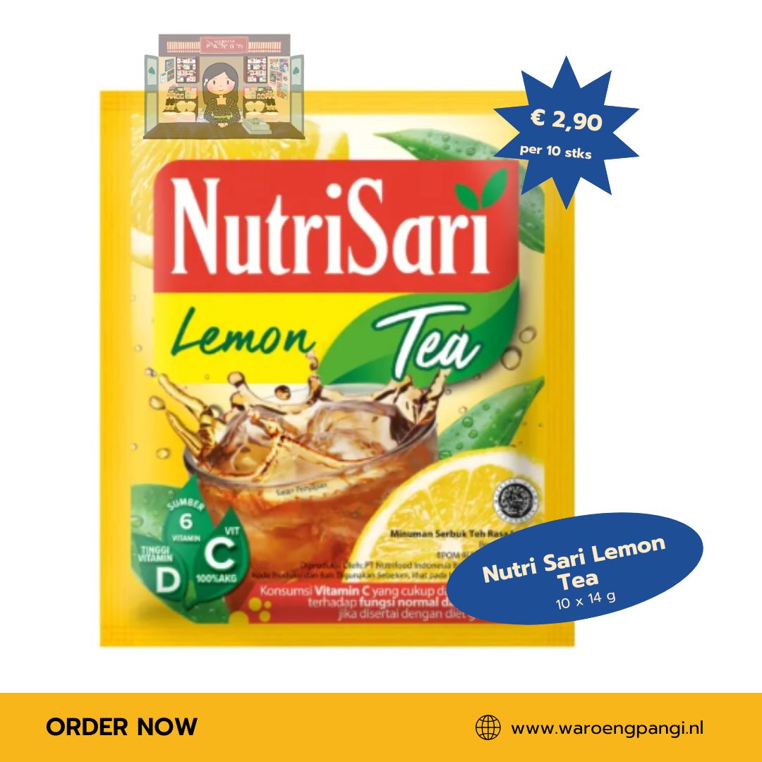 Nutrisari - Lemon Tea / Instant drankmix met Lemon Tea-smaak 10 x 14gr