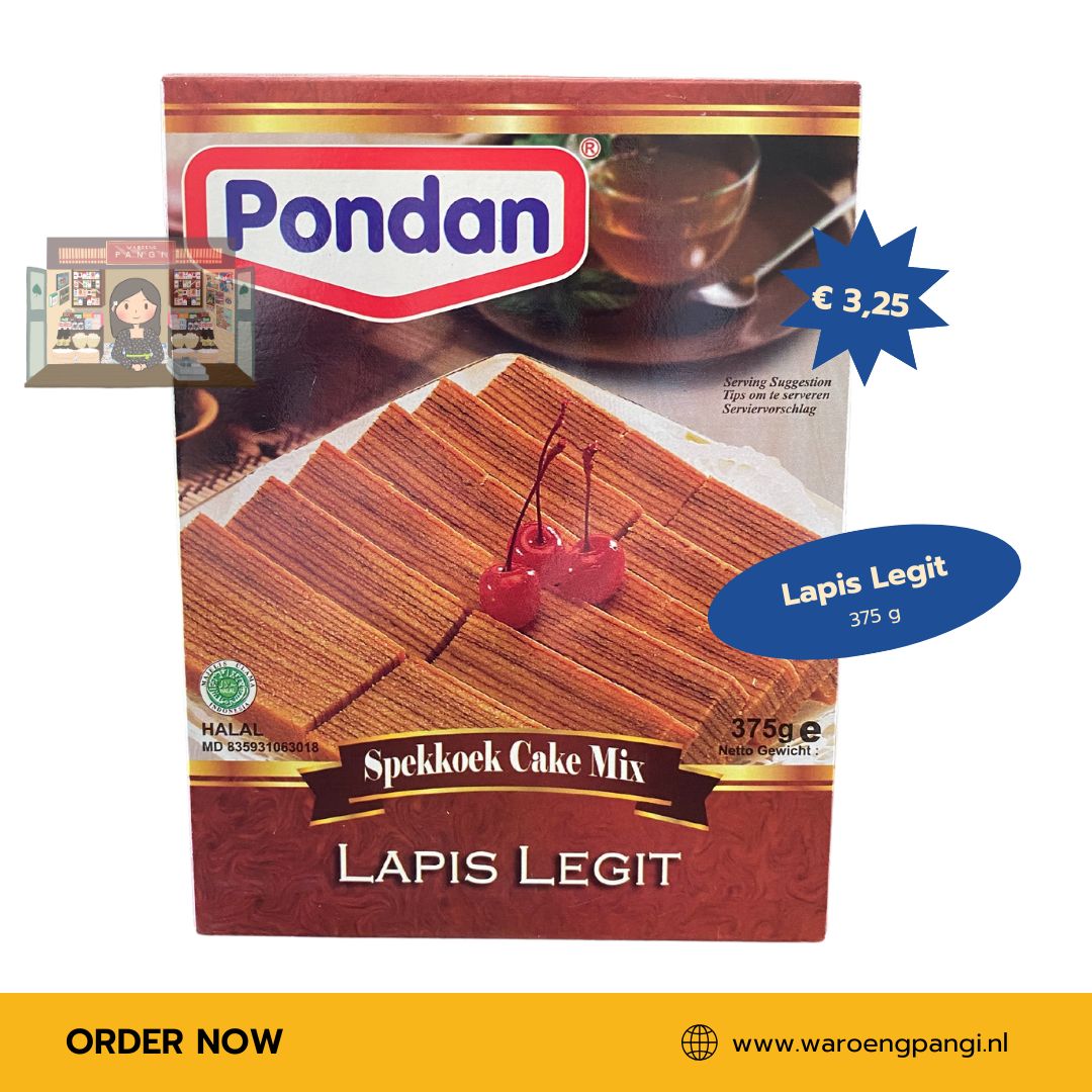 Pondan - Lapis Legit / Spekkoek Cake Mix 375gr