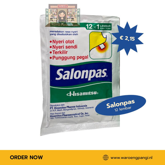 Hisamitsu- Salonpas / Warmtepleisters 12 stuks