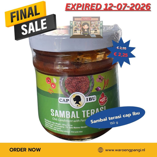 Promo!!! Cap Ibu - Sambal Terasi 150gr Expired 12-07-2026