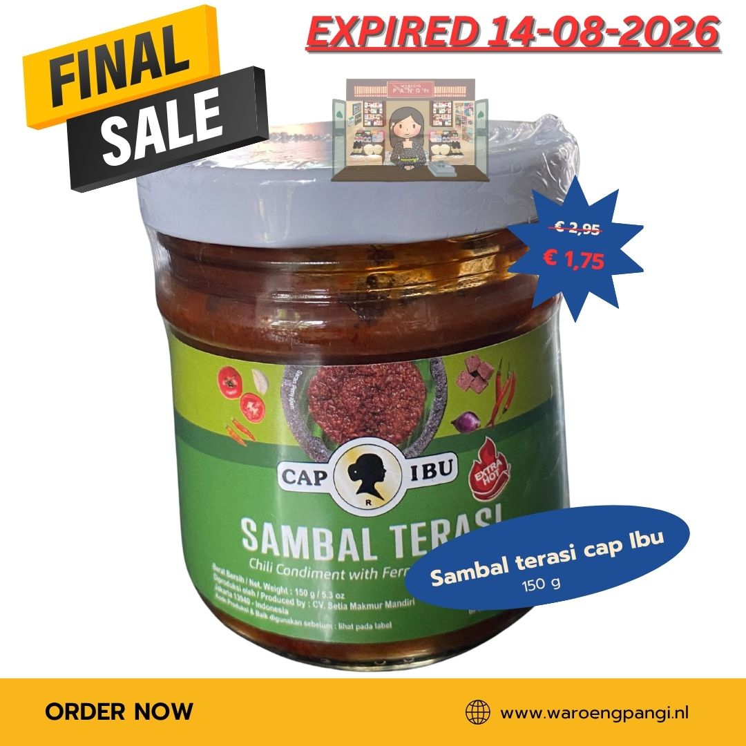 Promo!!! Cap Ibu - Sambal Terasi 150gr Expired 14-08-2026