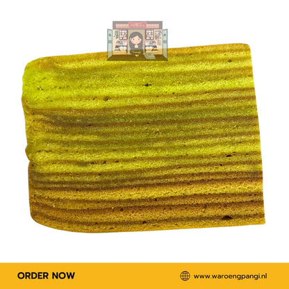 Waroeng Pangi - Lapis Legit Pandan Premium / Zelfgemaakte authentieke Indische Spekkoek Pandan 225gr