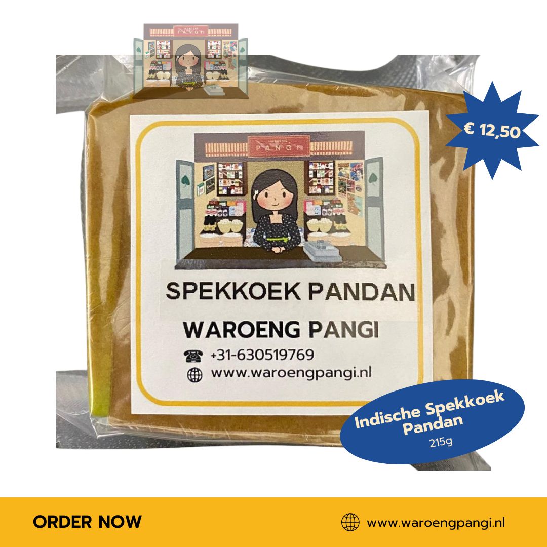 Waroeng Pangi - Lapis Legit Pandan Premium / Zelfgemaakte authentieke Indische Spekkoek Pandan 225gr